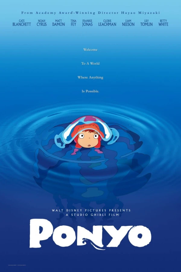 Ponyo sur la falaise Poster